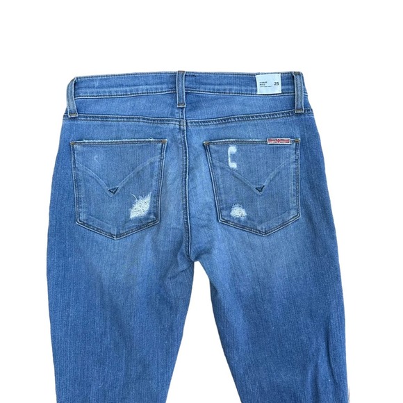 Hudson Super Skinny Jeans Womens Mid Rise Distressed Ankle Stretch 25 - Picture 9 of 15